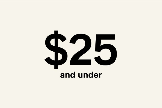 $25 & Under 