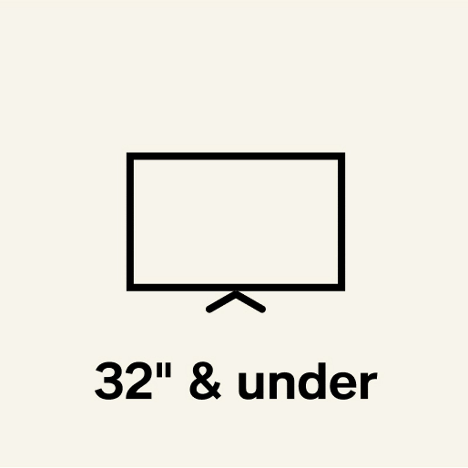 32" & under