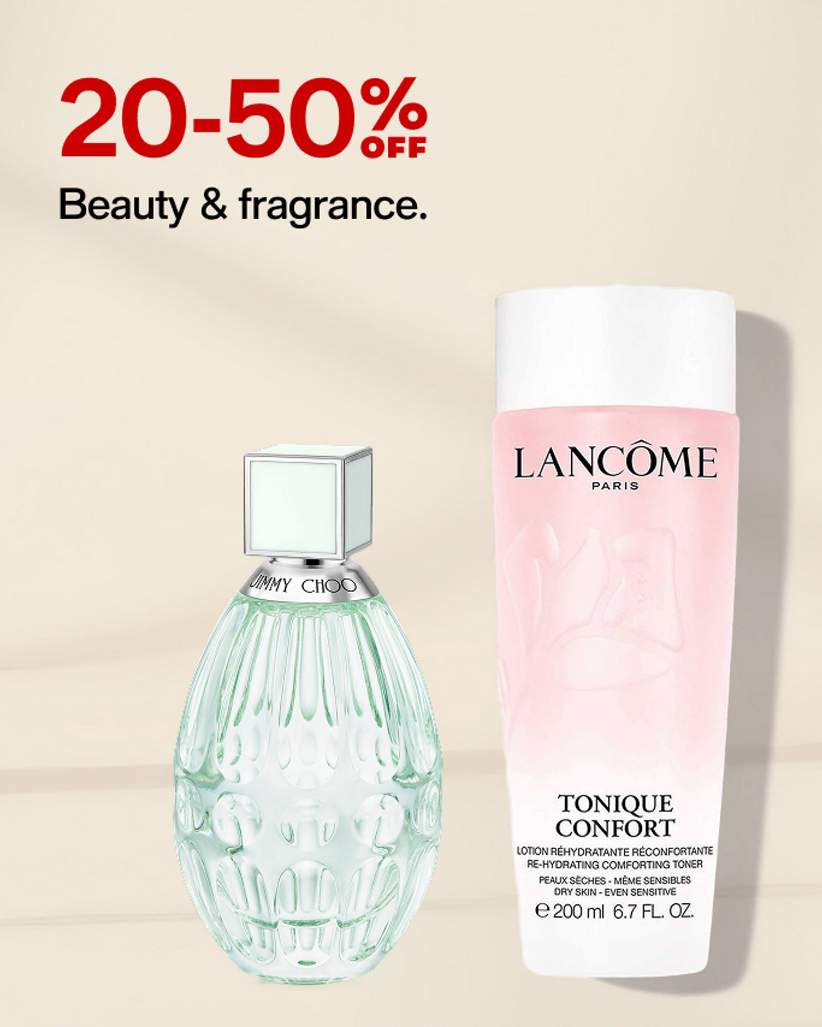 20-50% OFF Beauty & frangrance