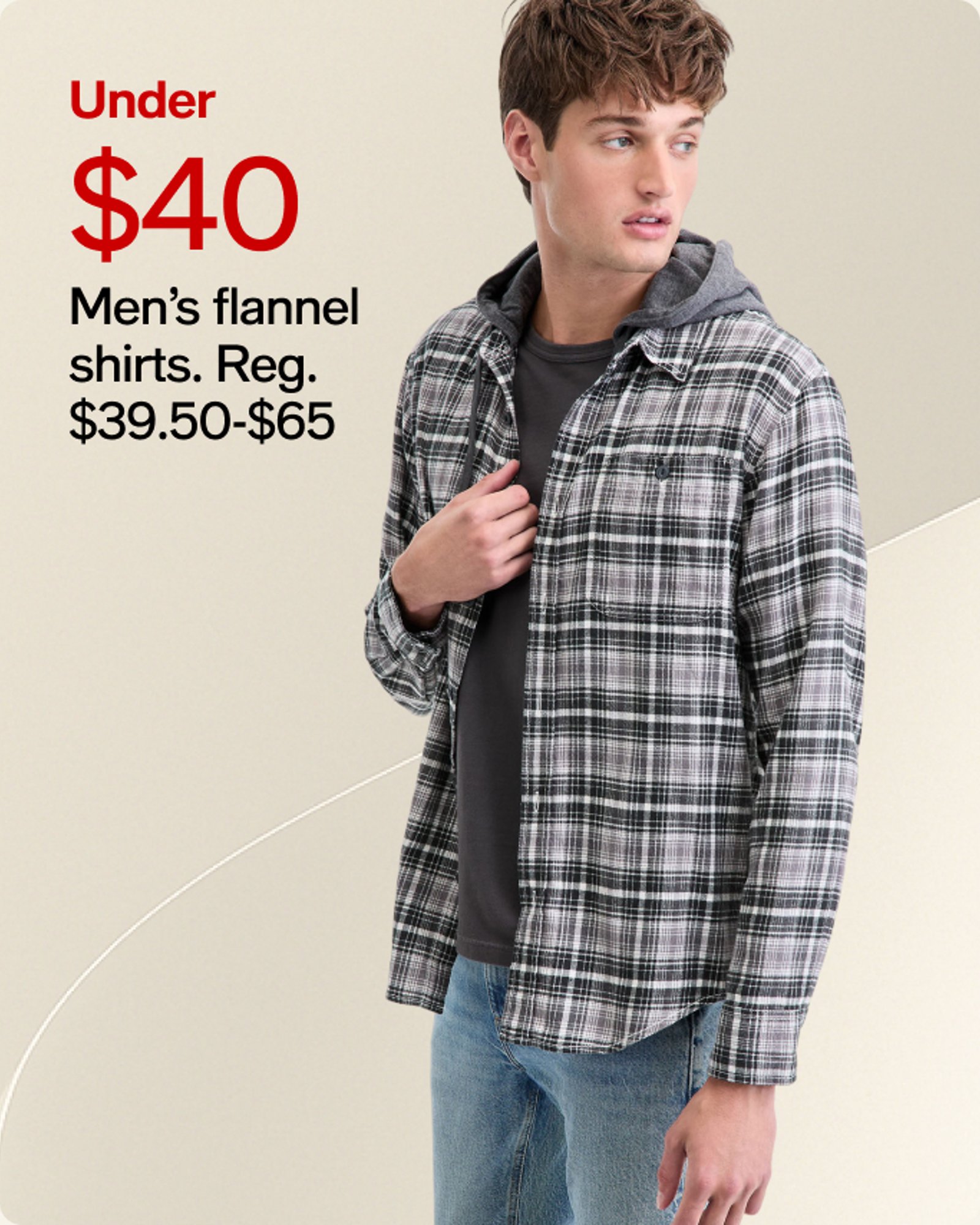 Under $40 Men's flannel shirt